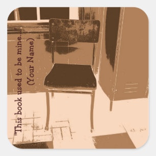 this book used to be mine library sticker plate