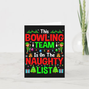 This Bowling Team On Naughty List Cute Christmas E Card