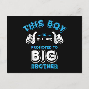 This Boy Is Getting Promoted To Big Brother Postcard