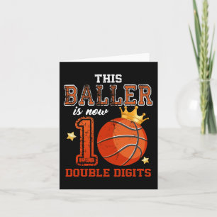 This Boy Is Now 10 Double Digits Basketball 10th B Card