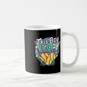 This Boy Is Now 3 Double Digits Birthday Softll Pl Coffee Mug