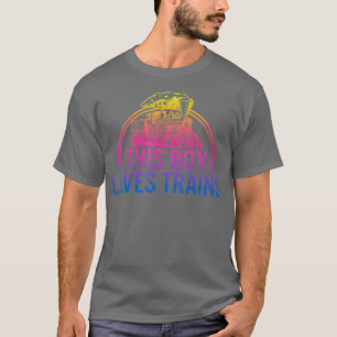 This Boy Loves Train Engineer Railroad Future T-Shirt