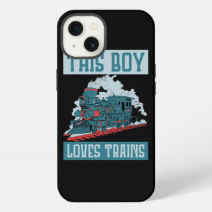 This Boy Loves Trains Wagon Train iPhone 13 Case