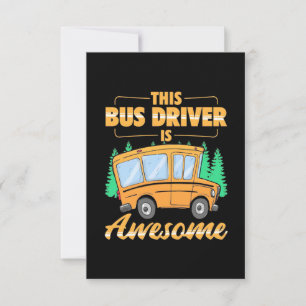 This Bus Driver Is Awesome RSVP Card