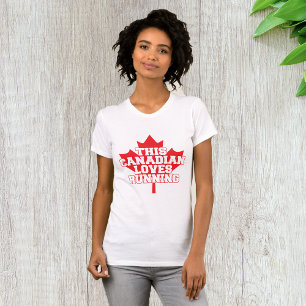 This Canadian Loves Running T-Shirt