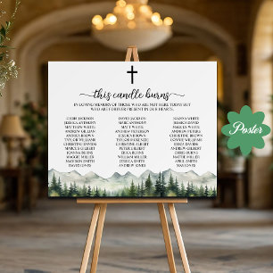 This Candle Burns School Class Reunion Memorial  Poster