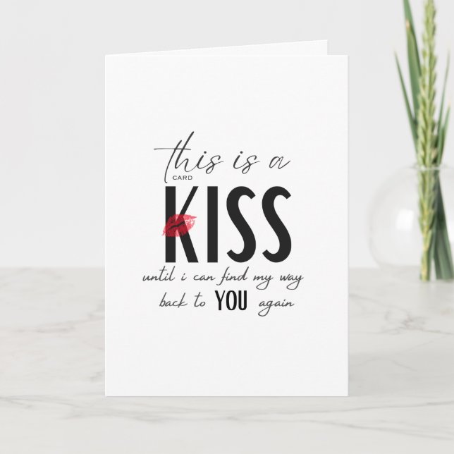 This Card is a Kiss (Front)
