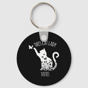 This Cat Lady Votes Ladies Is Voting Kamala Keychain