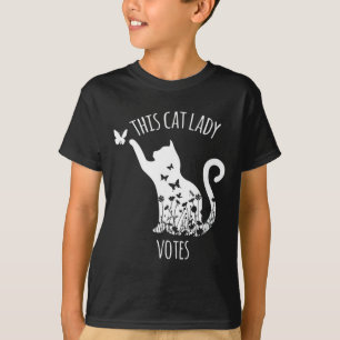 This Cat Lady Votes Ladies Is Voting Kamala  T-Shirt
