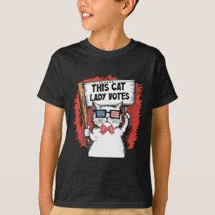 This Cat Lady Votes President Election Vote Cute C T-Shirt