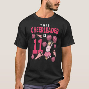 This Cheerleader Is 11 Birthday Cheerleading T-Shirt