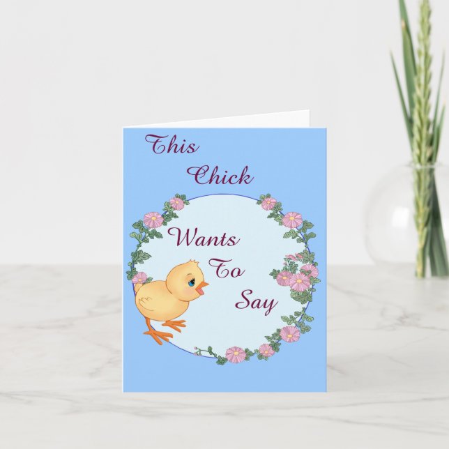 This Chick Note Card (Front)