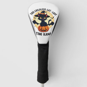 This Childless Cat Lady Voting Kamala Halloween Golf Head Cover
