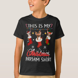 This Christmas Pajama Chihuahua In Socks Lover Dog T-Shirt