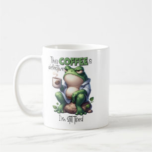 "This Coffee Is Defective" Grumpy Frog Mug
