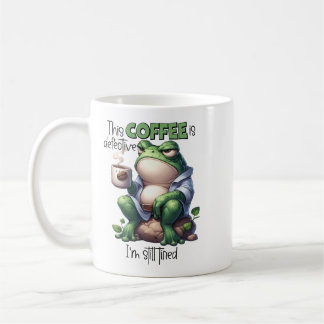 "This Coffee Is Defective" Grumpy Frog Mug
