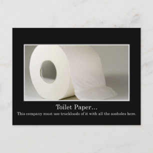This company must use a lot of toilet paper postcard