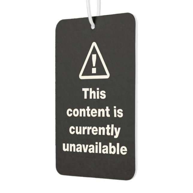⚠ This Content Is Currently Unavailable Air Freshe Air Freshener (Left)