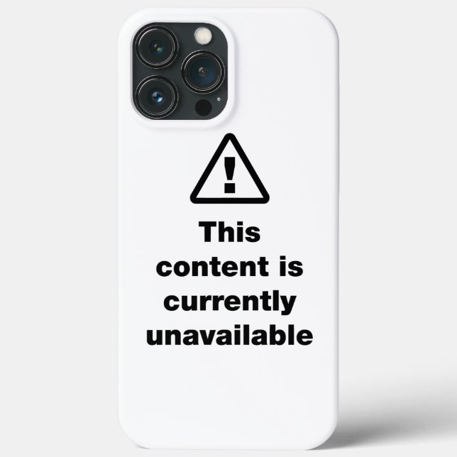 ⚠ This Content Is Currently Unavailable Case-Mate iPhone Case (Back)