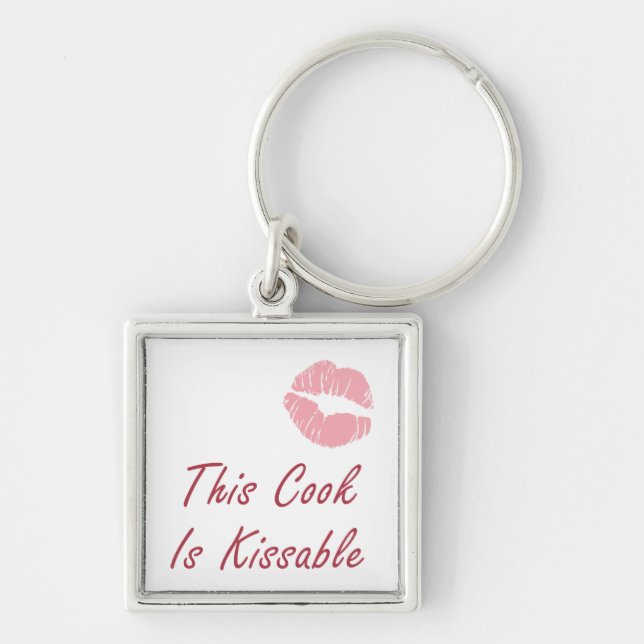 This Cook is Kissable Keychain (Front)