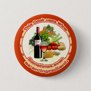 This Cook uses Wine 2 Inch Round Button