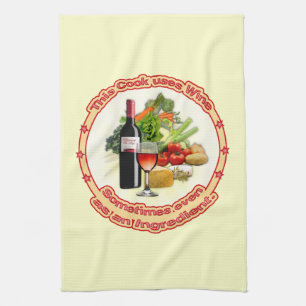 This Cook uses Wine Kitchen Towel