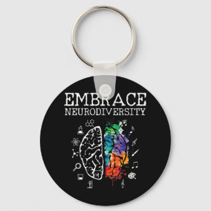 this cool neurodiversity shirt is perfect for adhd keychain