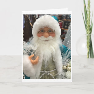 THIS COOL SANTA WISHES "MERRY CHRISTMAS" TO YOU CARD