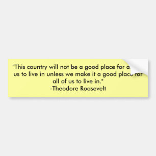 "This country will not be a good place for any ... Bumper Sticker