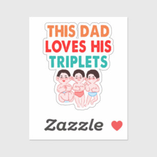 This Dad Loves His Triplets
