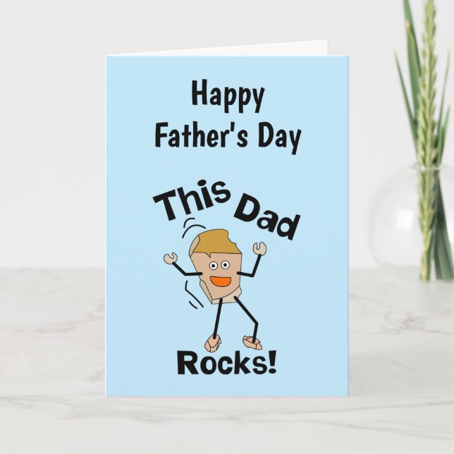 This Dad Rocks Card (Front)