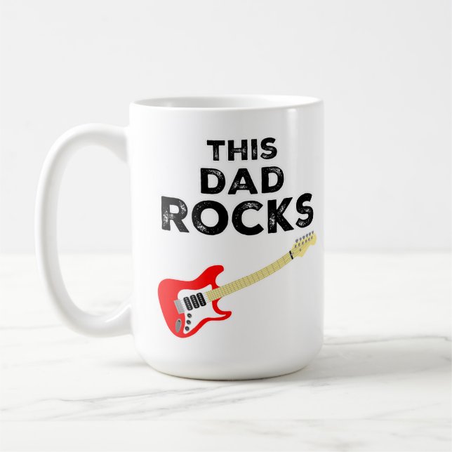 This Dad Rocks Coffee Mug (Left)