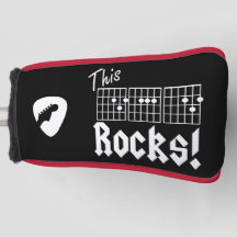 This Dad Rocks! Fun guitar chord putter cover