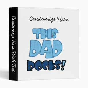 This Dad Rocks Gifts Binder