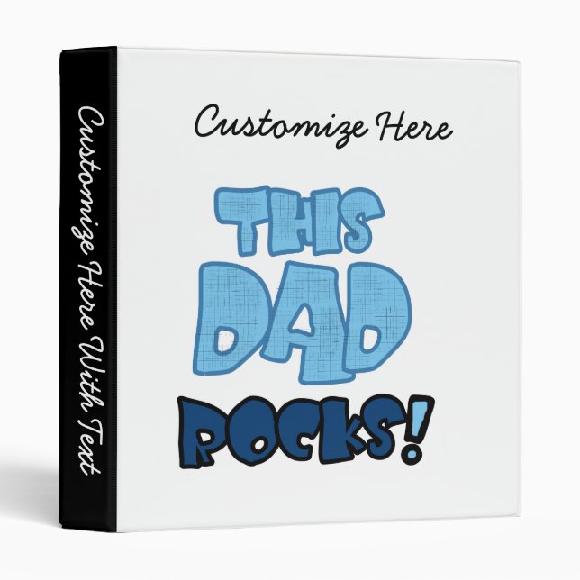 This Dad Rocks Gifts Binder (Front/Spine)