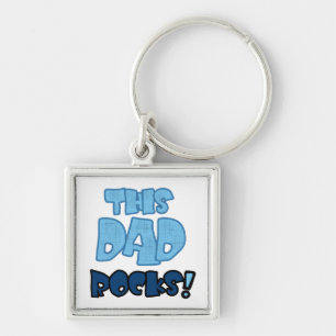 This Dad Rocks Gifts Keychain