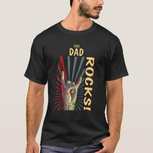 This Dad Rocks Vintage Retro Concert 70S 80S Funny T-Shirt