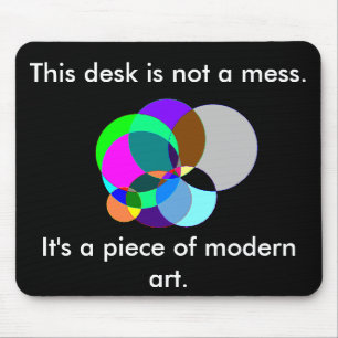 This desk is modern art mousepad