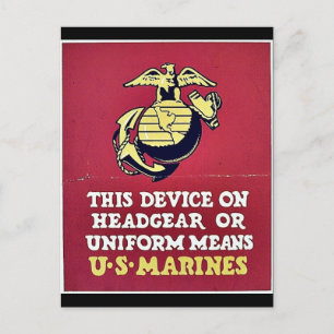 This Device On Headgear Or Uniform Means Postcard