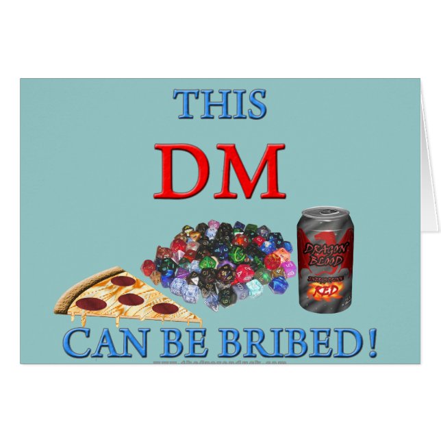 This DM Can Be Bribed (Front Horizontal)