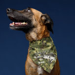 This Dog Loves to Fish Black Bass Camo Dog Pet Bandana<br><div class="desc">A cool green camo bandana for the dog who loves to fish with their owner from shore,  on the boat,  or on the kayak. This design features a largemouth bass.</div>