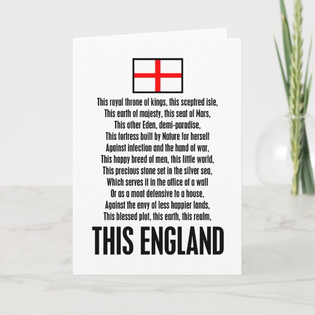 This England Card (Front)