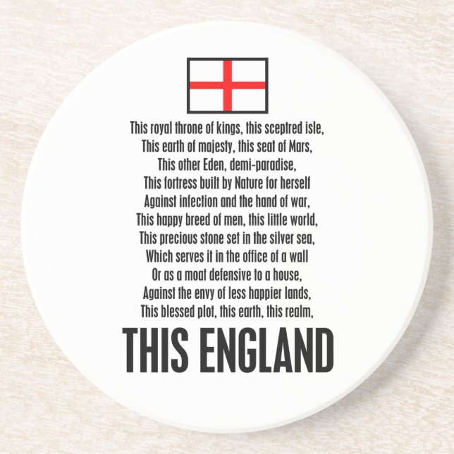 This England Coaster (Front)