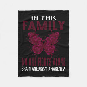 This Family Brain Aneurysm Awareness Fleece Blanket