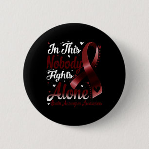 This Family Nobody Fight Alone Brain Aneurysm Awar 2 Inch Round Button