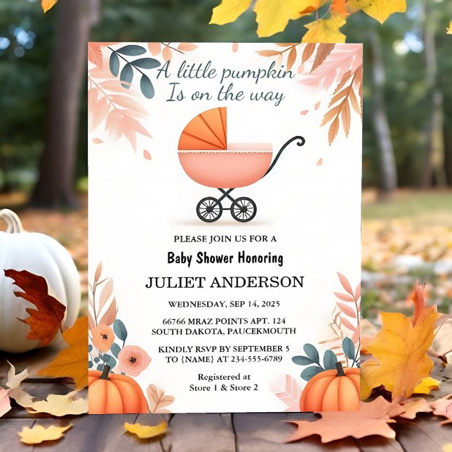 This Farm Pink Blue Boho Girl Boy Fall Baby Shower Invitation (Creator Uploaded)