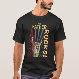 This Father Rocks Vintage Retro Concert 70S 80S Fu T-Shirt
