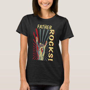 This Father Rocks Vintage Retro Concert 70s 80s Fu T-Shirt