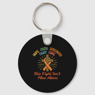 This Fight Isnt Mine Alone Leukaemia Awareness Chr Keychain