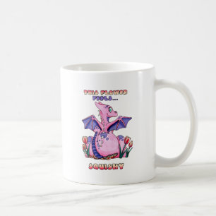 This Flower Feels Squishy cute baby dragon Coffee Mug